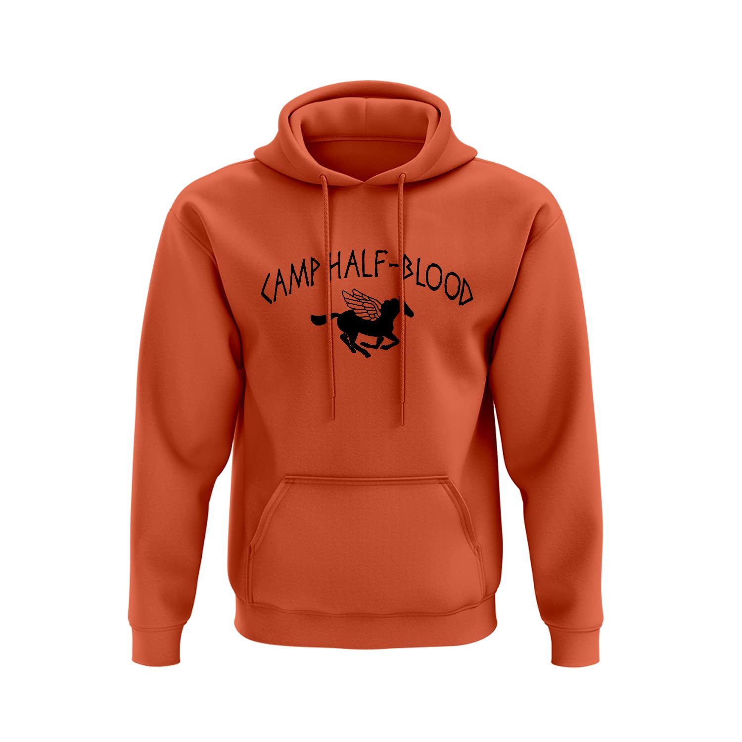 SmartyPants Camp Half Blood Orange Hoodie Pullover - Percy Jackson Movie Cinema Film Book Novel Myth Greek Gods Olympians Poseidon Demigod Monster Mortal Gift Present