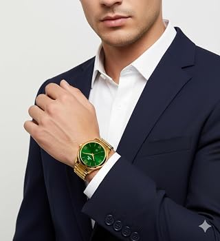 Buy HAXIWA Gold Analog Watch for Men with zibu Symbol at Amazon.in