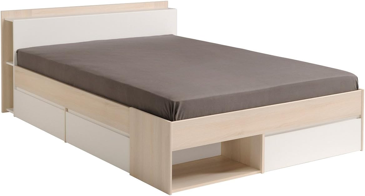 Parisot Most Wood Storage Panel Bed, Full
