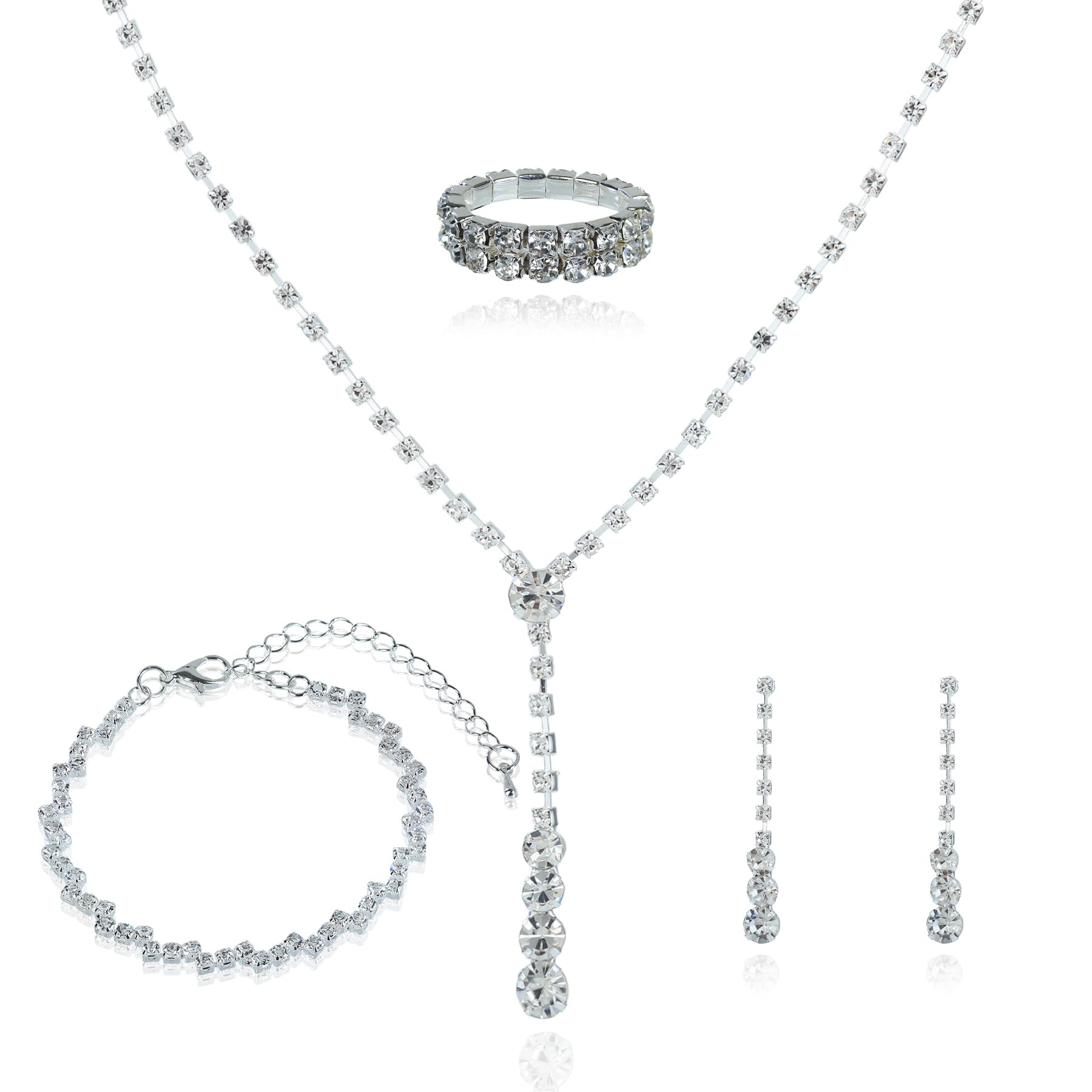 Conjunto de joyas para dama de honor ideal como regalo de bodas 8