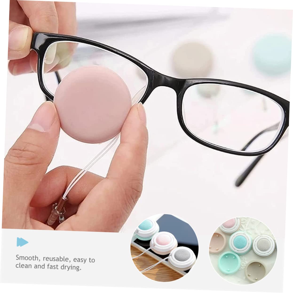 Healvian 40piezas Limpiadores De Pantalla Portátiles Paquete De De Limpieza Para Gafas y Lentes Diseño De Macarón Para Pantallas De Móvil y Cámaras