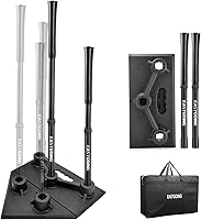 Eastgoing Heavy Duty Portable Baseball & Softball Batting Tee - Adjustable 5-Position Height 23-36" for All Ages
