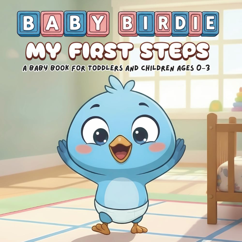 My First Steps - A Baby Book For Toddlers And Children Ages 0–3: Baby Birdie