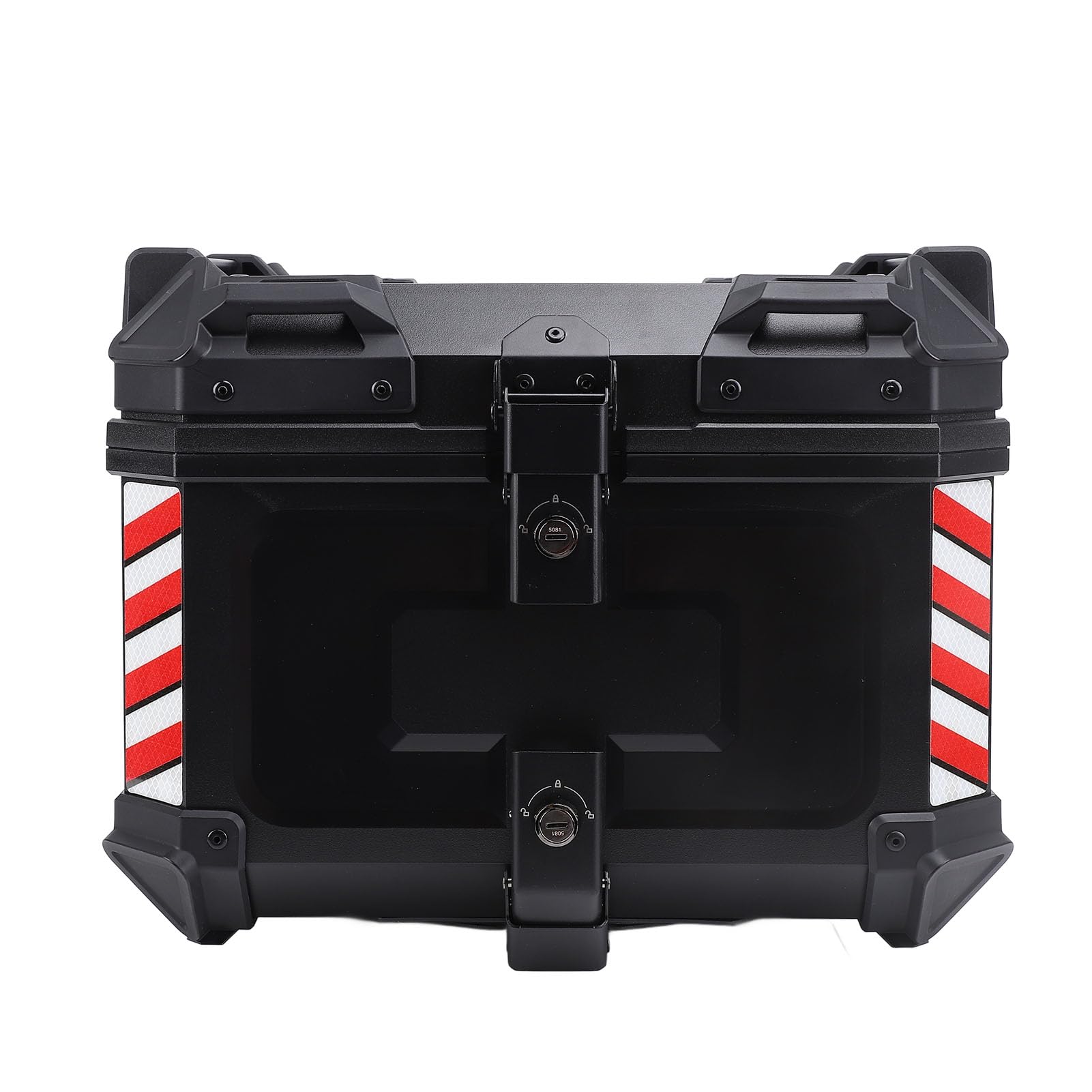 Baúl para Motocicleta, ABS, Estuche Trasero para Motocicleta, 45 L, Impermeable, Almacenamiento con Bloqueo de Liberación Rápida con Pegatinas Reflectantes y Revestimiento Extraíble para