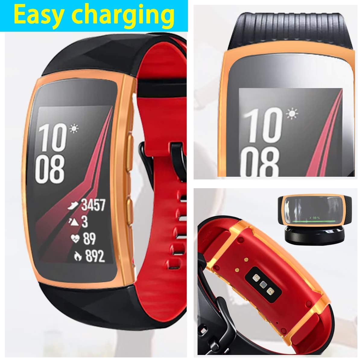 Up To 40% OFF Compatible with Samsung Gear Fit2 Pro/Fit 2 Screen Protector Case Plated Ultra-ThinTPU 360° Whole Body Screen Protector Full Bumper Cover Shell Best Deal Cheap 🛒 Compatible with Samsung Gear Fit2 Pro/Fit 2 Screen Protector Case Plated Ultra-ThinTPU 360° Whole Body Screen Protector Full Bumper Cover Shell