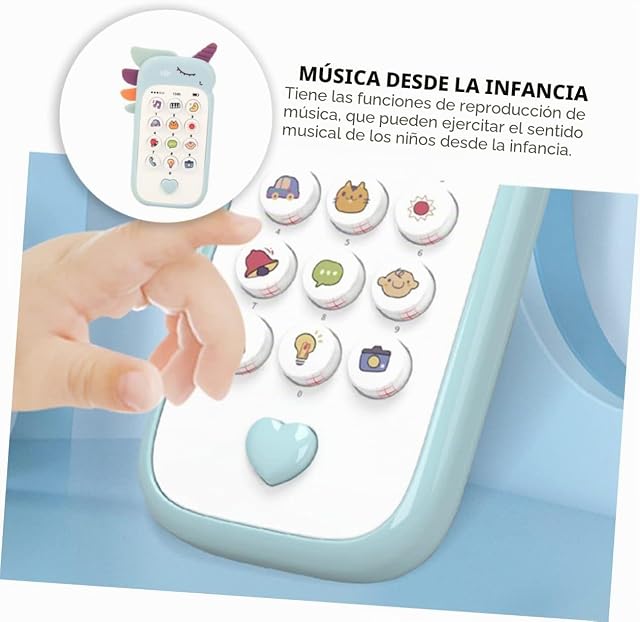 Foto 5 de 5 de Collazoey Móvil para Niños Teléfono Bebé Juguetes 6-12M con Luces y Música