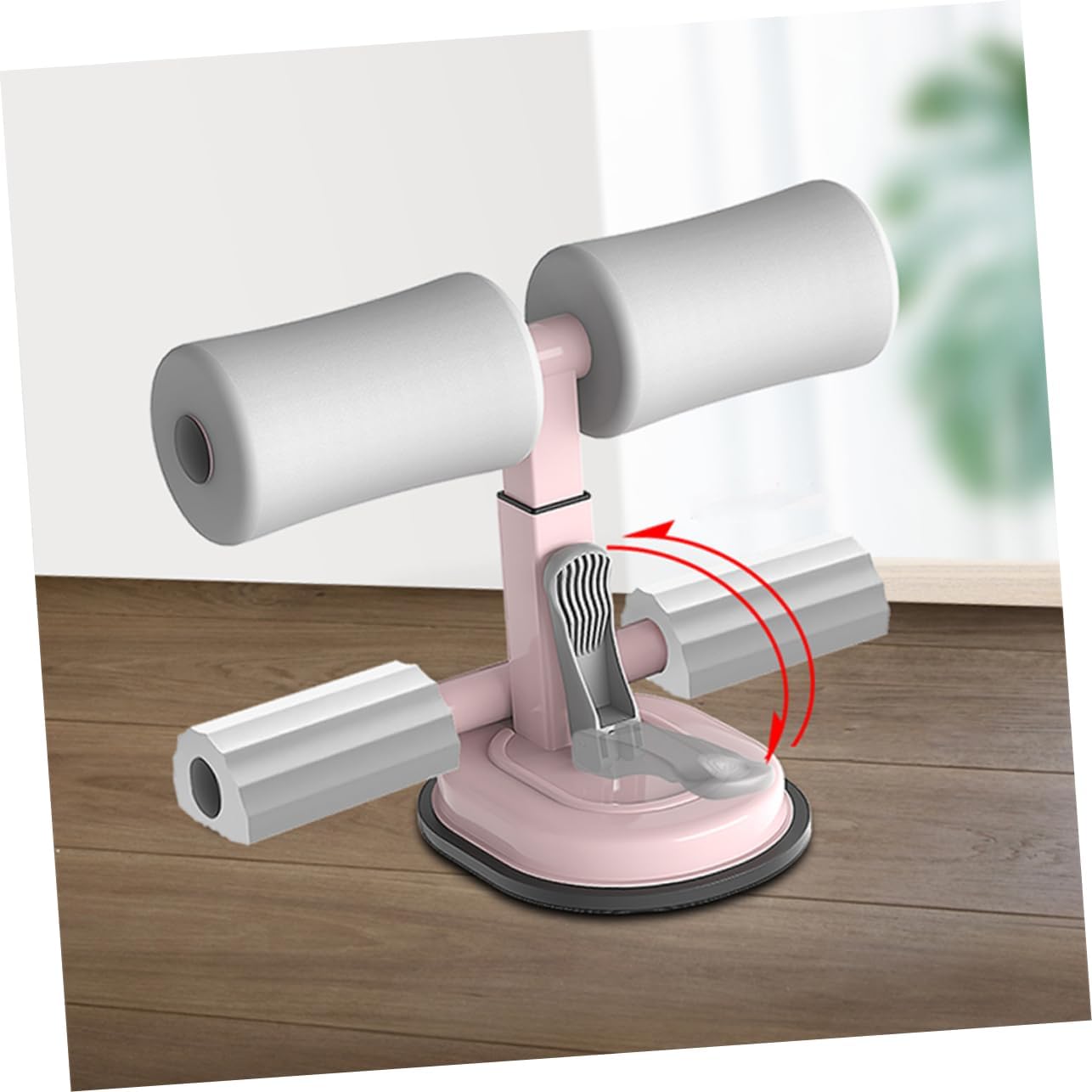 Natural Rubber Fitness Bar Abdominal Equipment for Home Gym Suction Cup