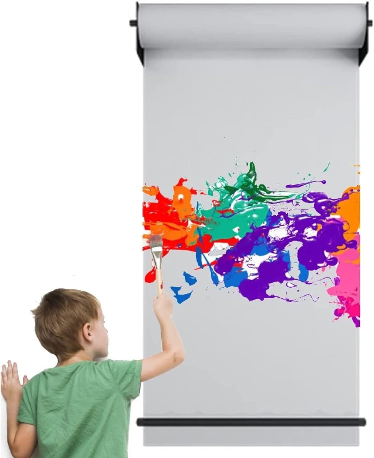 Distributeur de papier kraft mural et cutter cuisine restaurant 97cm rouleau