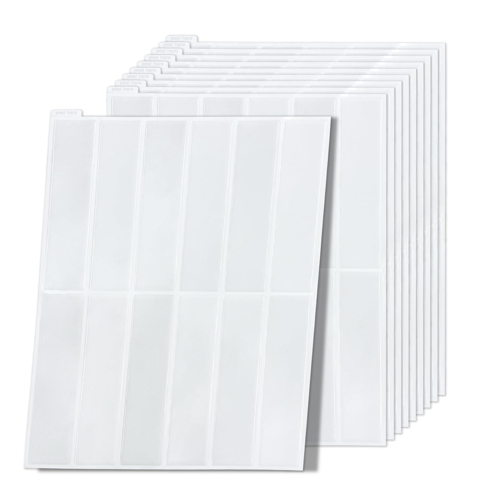 10 Sheets Peel and Stick Wall Tiles, 9 x 11.5 Inch Self Adhesive Wall Tiles for Kitchen Bathroom, Waterproof Heat Resistant Stick on Splashback Tiles, 3D Gel Effect PET Material (Gray, 9 x 11.5 in)