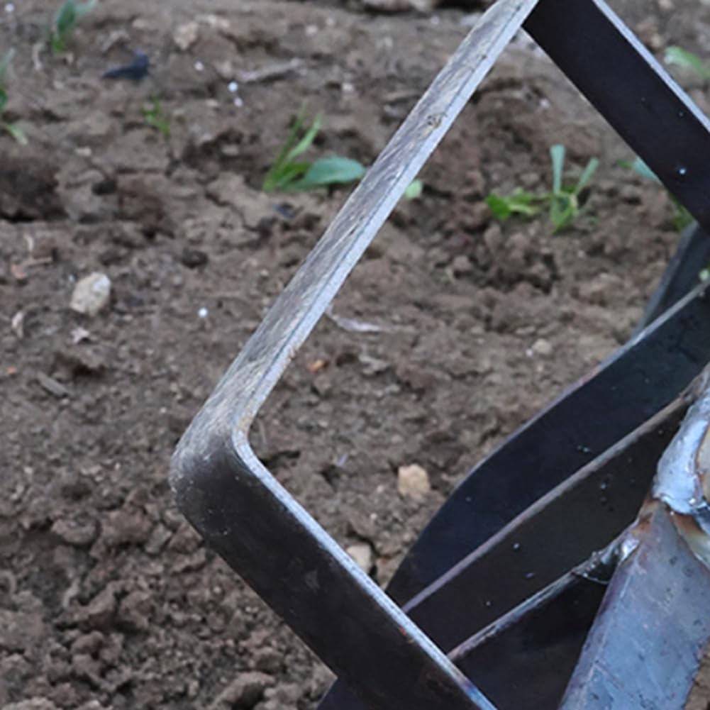 Forcone da Giardinaggio, Attrezzo da Giardinaggio A Forchetta Grande In Metallo con 4 Artigli da Giardinaggio per Compost, Forcone per Pacciamatura di Fieno