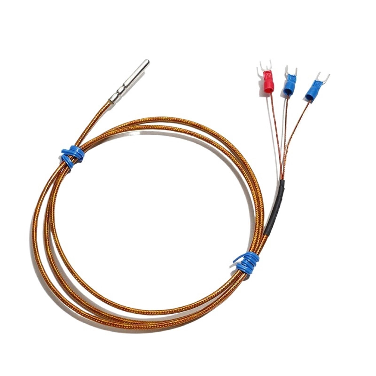 Sensor de temperatura PT100, sonda B/A/AA de 4x30mm, resistencia a 350 °C, Cable impermeable de alta temperatura, longitud de 1M/2M/3M/4M/5M(B,Cable length 4M)