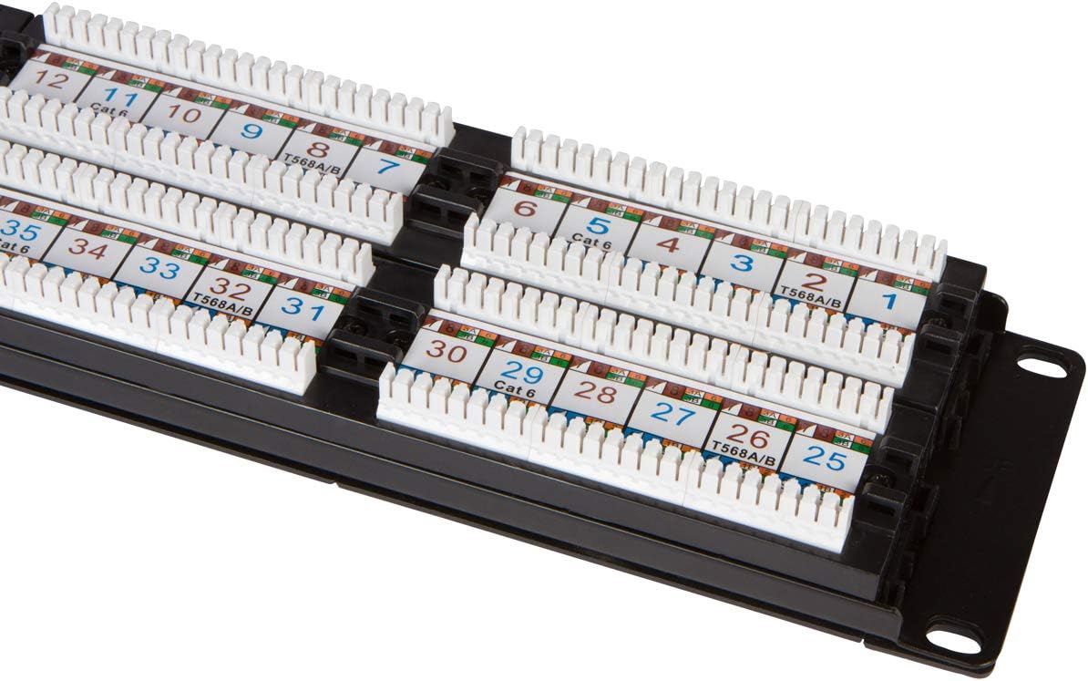 Super Sale 🛒 Buyer's Point 48 Port Cat6 Patch Panel with Punch Down Tool and Cable Management System (2, 48 Port) One-Day Sale: Up to 40% Off Buyer's Point 48 Port Cat6 Patch Panel with Punch Down Tool and Cable Management System (2, 48 Port)