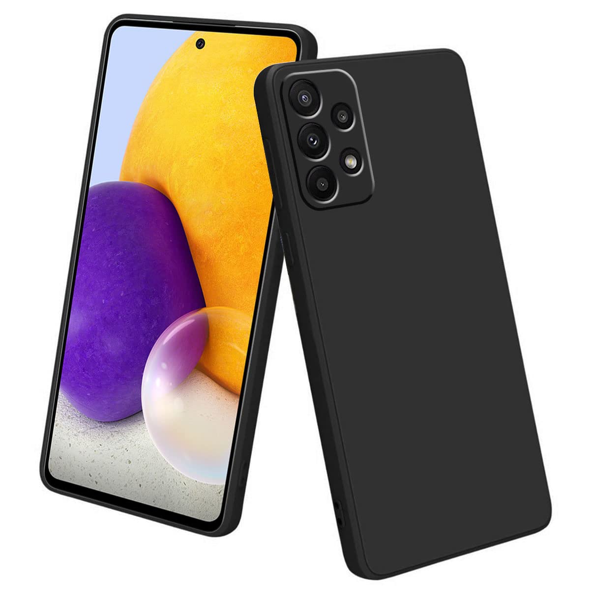 LIRAMARK Silicone Soft Back Cover Case for Samsung Galaxy A72 (Silicone Black) (B0BL13XB31) Amazon Price History, Amazon Price Tracker