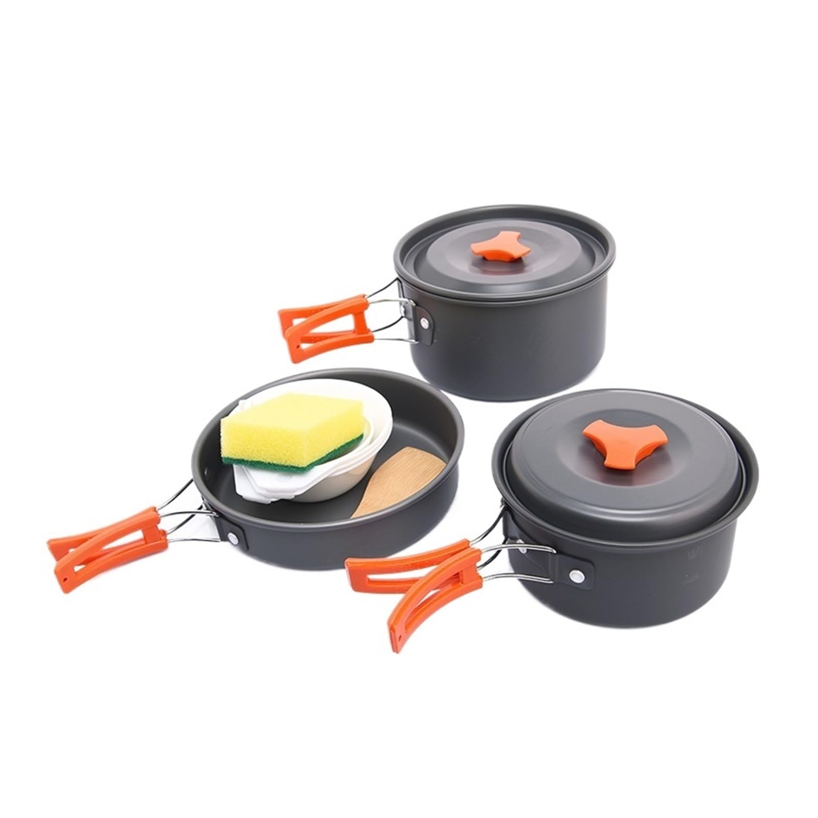 Set di pentole da campeggio Outdoor Stoviglie Utensili da cucina Escursionismo Picnic Attrezzature da viaggio Fornello turistico