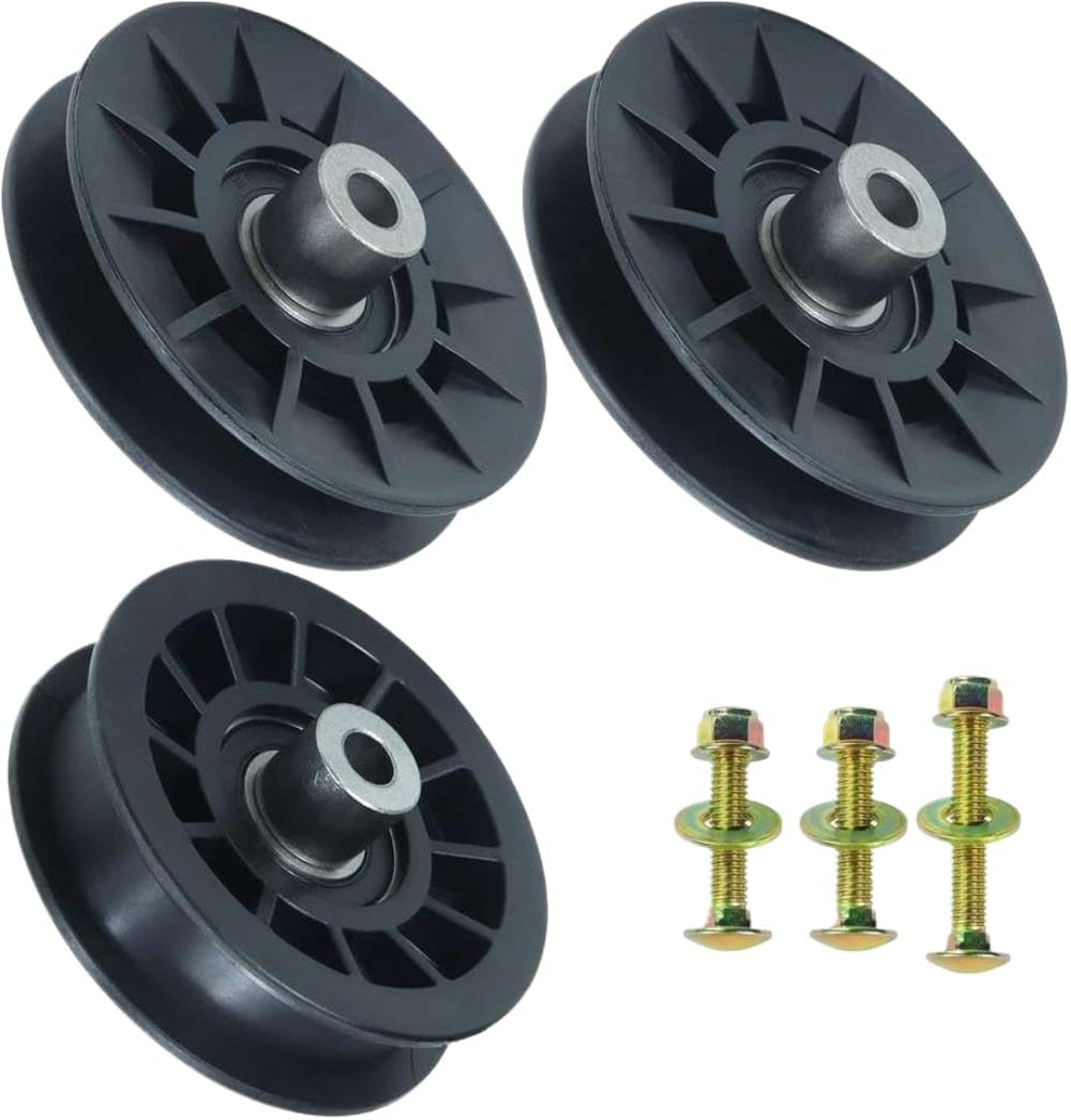 Idler Pulley Assembly 532194326 and 532194327 for Compatible Use with YTH22V46 Mower Decks(2x194326 194327)