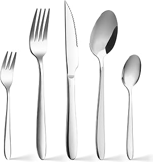 Sponsored You’re seeing this ad based on the product’s relevance to your search query.Learn more about this advertisement SWISON Cutlery Set for 6 People, 30-Piece Stainless Steel Cutlery Set, Cutlery Sets with Knife and Forks Spoon, Dishwasher Safe