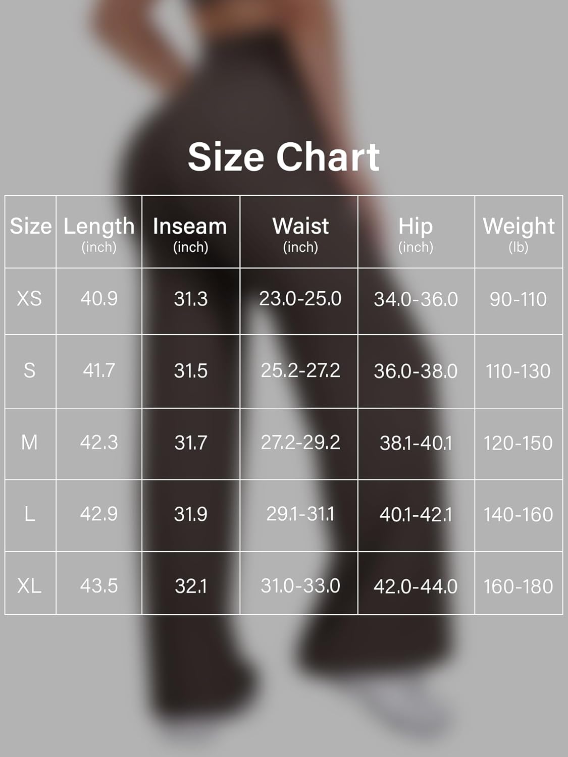 VOYJOY Straight Leggings Bottoms Wide Leg Pants for Women 29"/ 31.5"/33"/35" High Waist Stretch Casual Sweatpants - Image 6