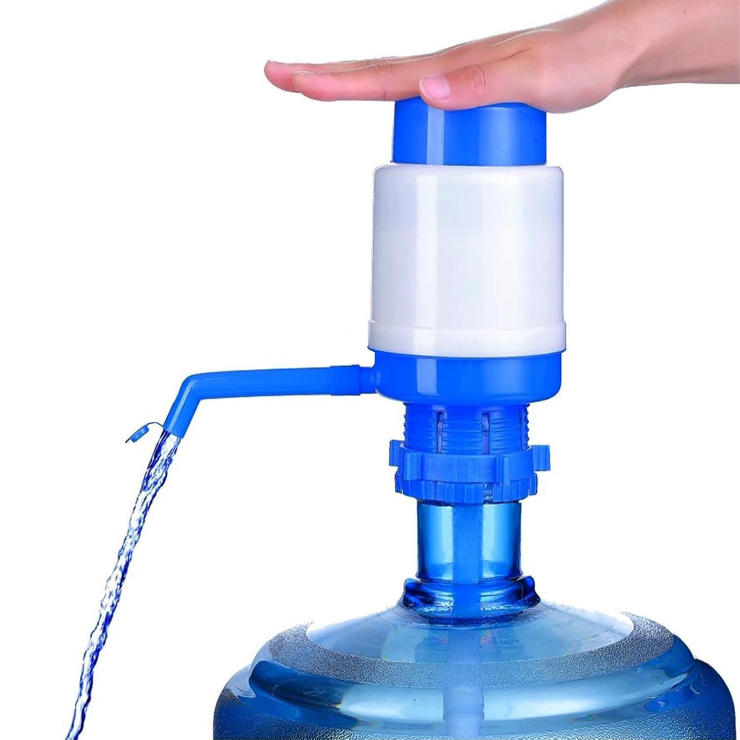 PLAMO Manual Water Pump for 20 Litre Bottle | Water Dispenser Pump | Hand Press Water Bottle Pump | Food Grade Leak Proof Pump for 20L Water Jar, Water Can | Home Office Kitchen-image-36