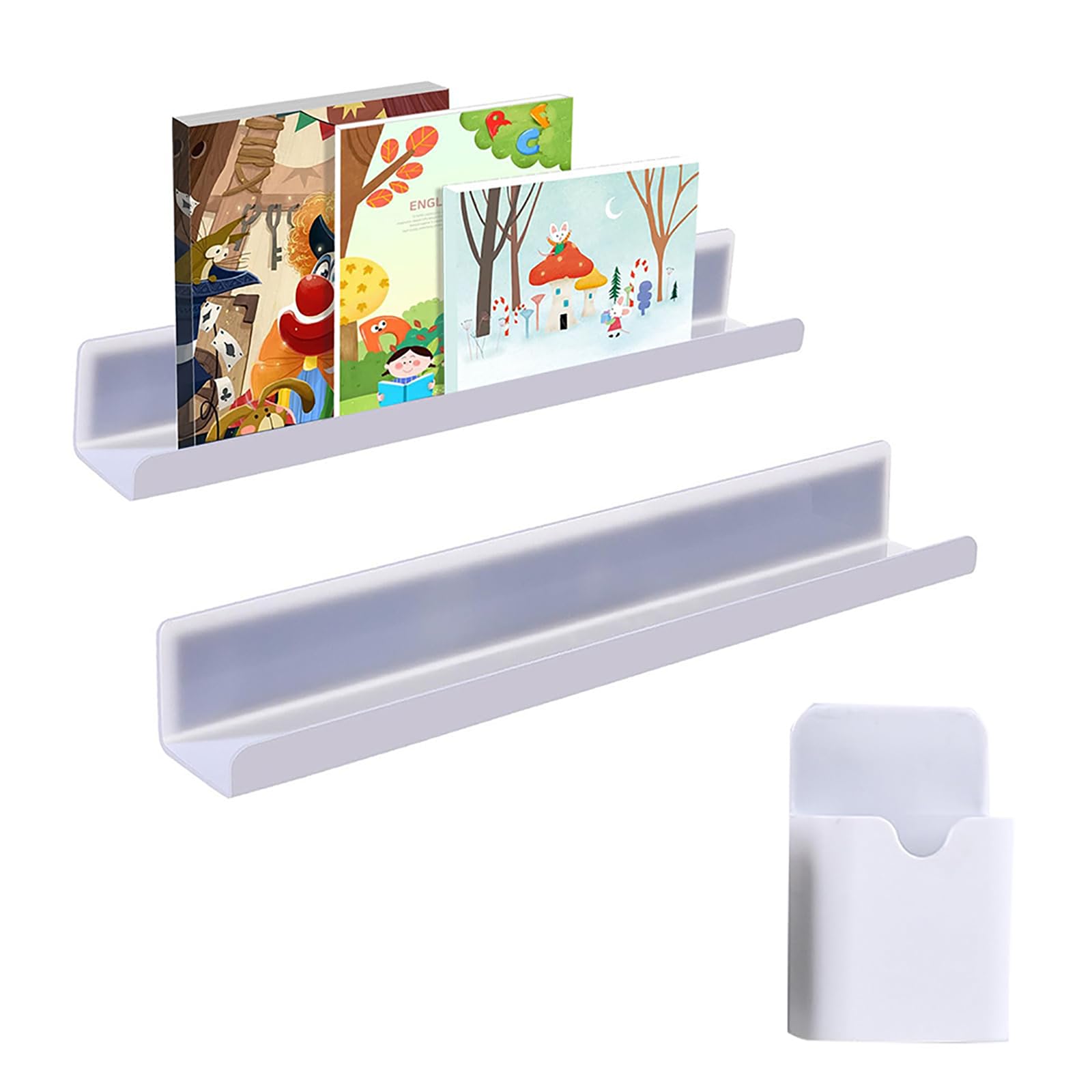 Lot de 2 étagères magnétiques pour tableau blanc, support de livre Lot de 2 étagères magnétiques pour tableau blanc, support de livre