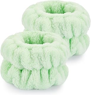 2 Pcs Wrist Bands for Washing Face-Dorbetar, Microfiber Wrist Towels for Washing Face, Spa
