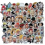 ホムラユー　ワンピース 　海賊王　60枚　シール 　ステッカーセット 防水ステッカー ブランド　スーツケースステッカー お気に入りのスーツケース ギター 車 バイク 自転車 ヘルメット パソコン 携帯 ノート