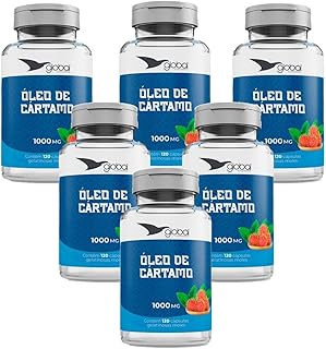 6x Óleo De Cártamo- 1000mg por Cápsula- 120 Caps. Global