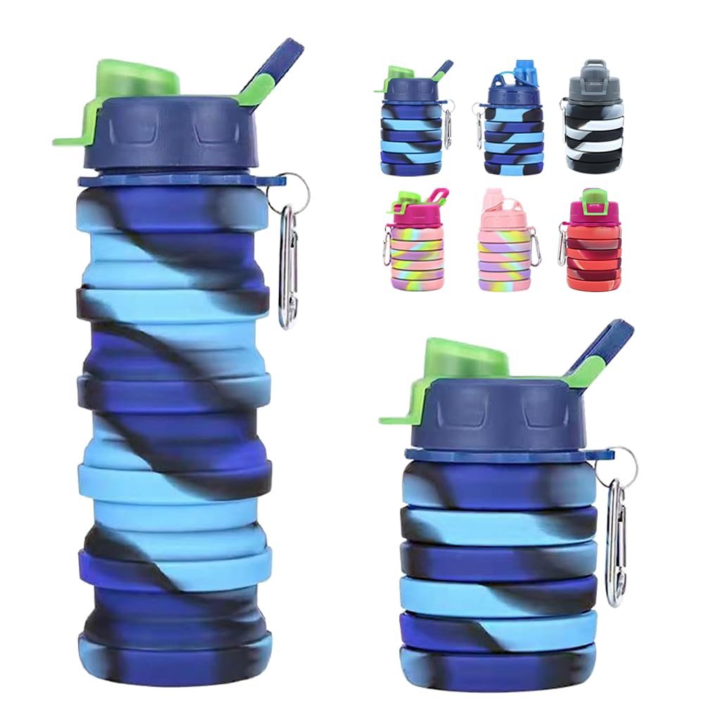Botellas De Agua Plegables De Silicona Para Niños, Botellas | Envío Gratis