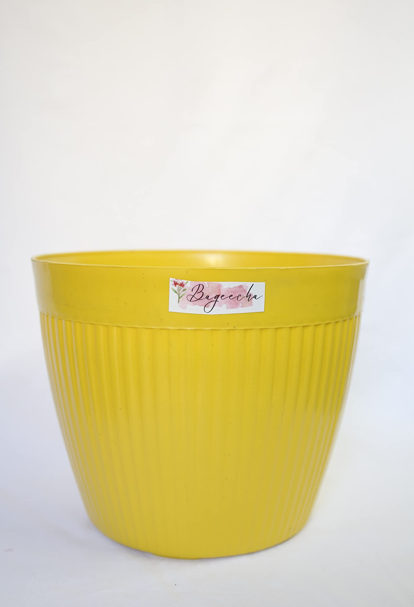 Bageecha Beautiful 12 Inch Durable Mega Pot for Your Garden (Pair of 2 Orange)