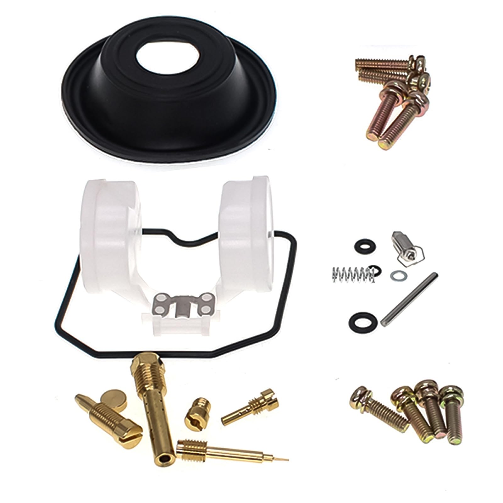para Kawasaki para Ninja 500 500R EX500 GPZ500S 1987 1988 1989 1990 1991 1992 1993 1994 1995-2009 Kit De Reparación Carburador Juego Reconstrucción Diafragma Vacío