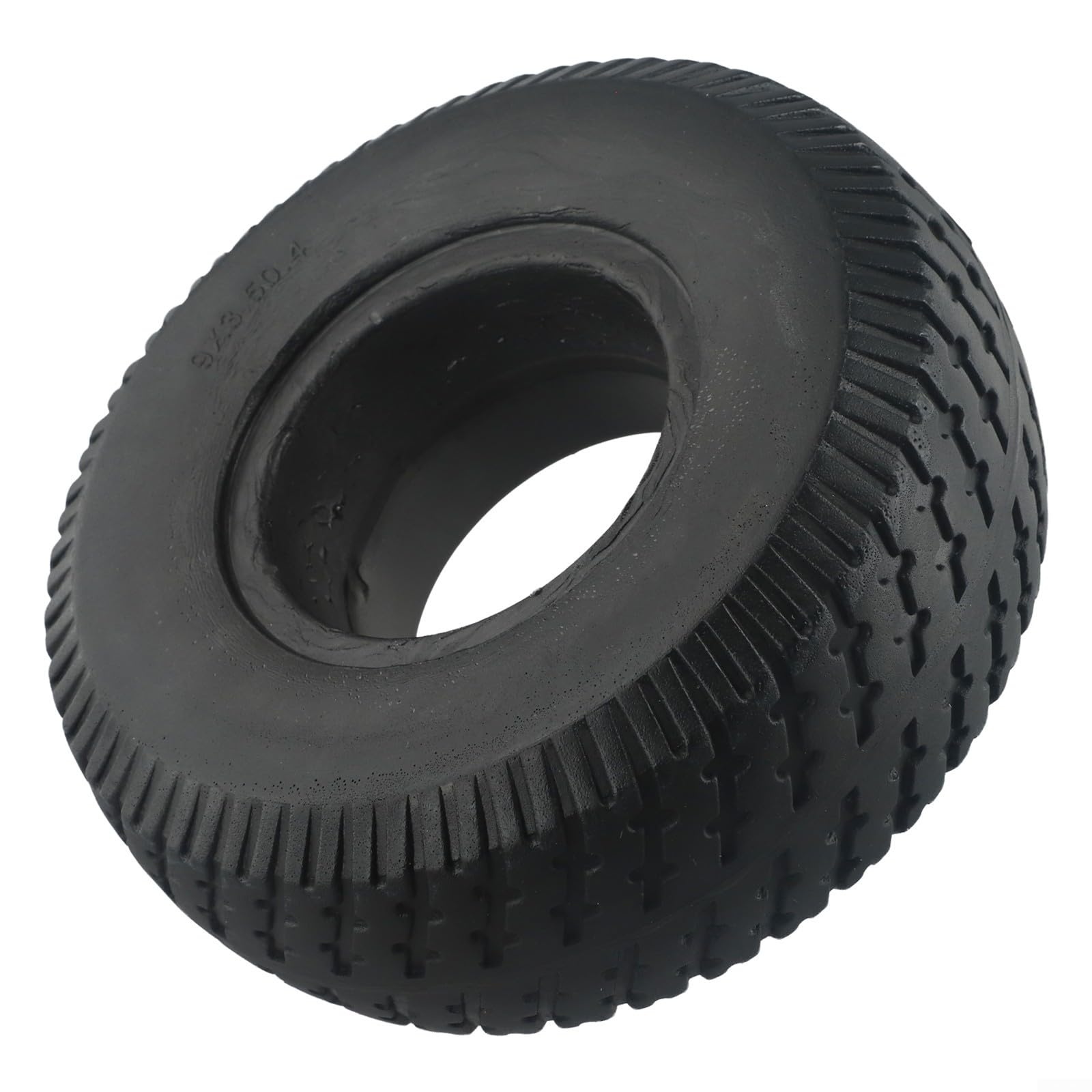 Neumático sólido de 9 x 3.50-4 de 9 pulgadas para vehículo eléctrico, scooter, triciclo, sin inflado, neumático de goma diseñado para uso a largo plazo y agarre fiable