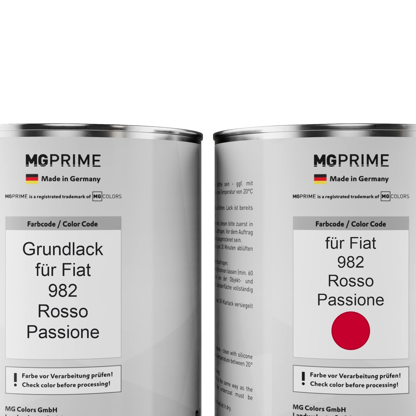Kit Vernice Spray 2K Per Fiat 942/B Rosso Amore Pearl – Base + Effetto + Trasparente Lucido, Made In Germany