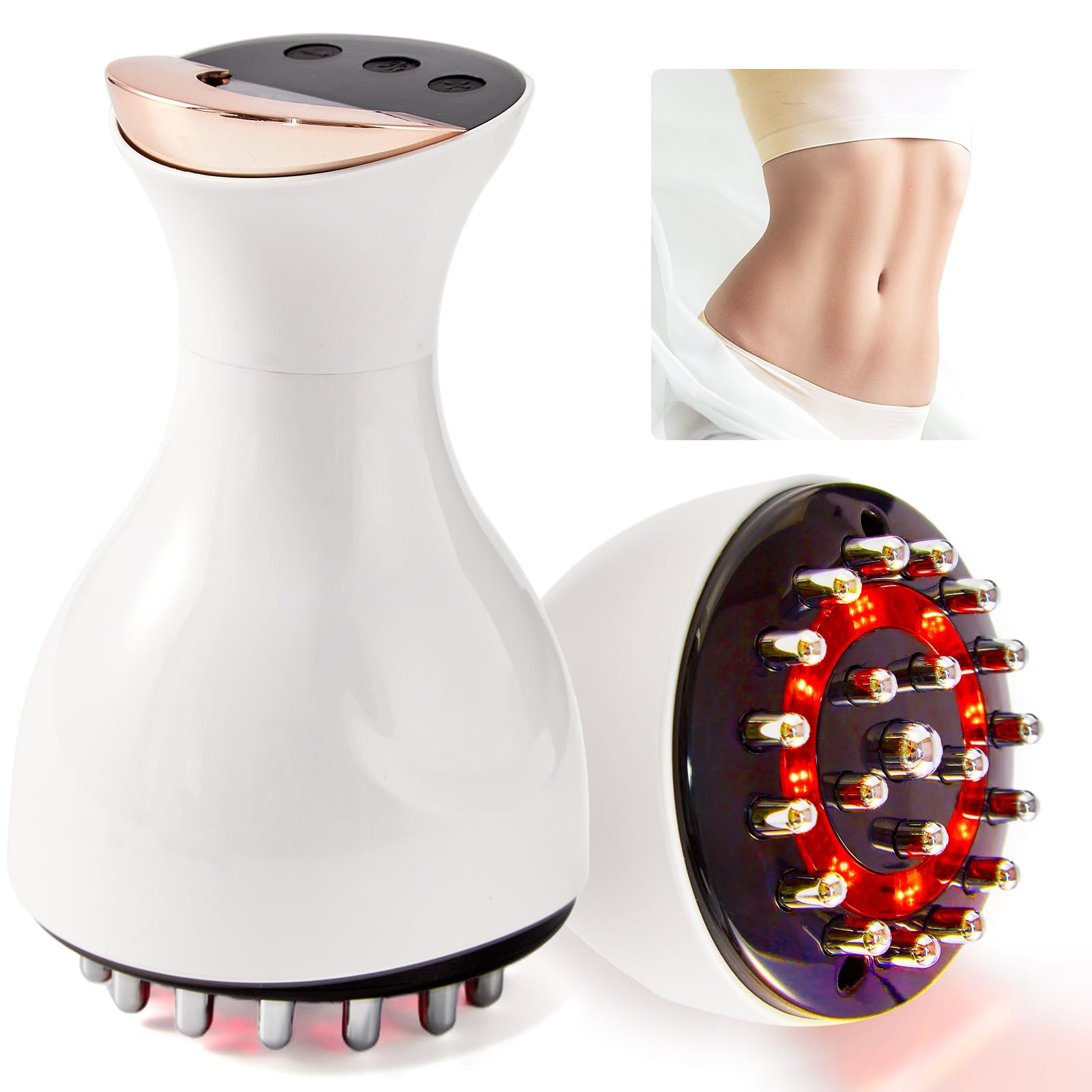 Lymphatic Drainage Massager Anti Cellulite Massage Tool for Legs Arms Belly Body Helps Reduce Stretch Marks Cellulite with