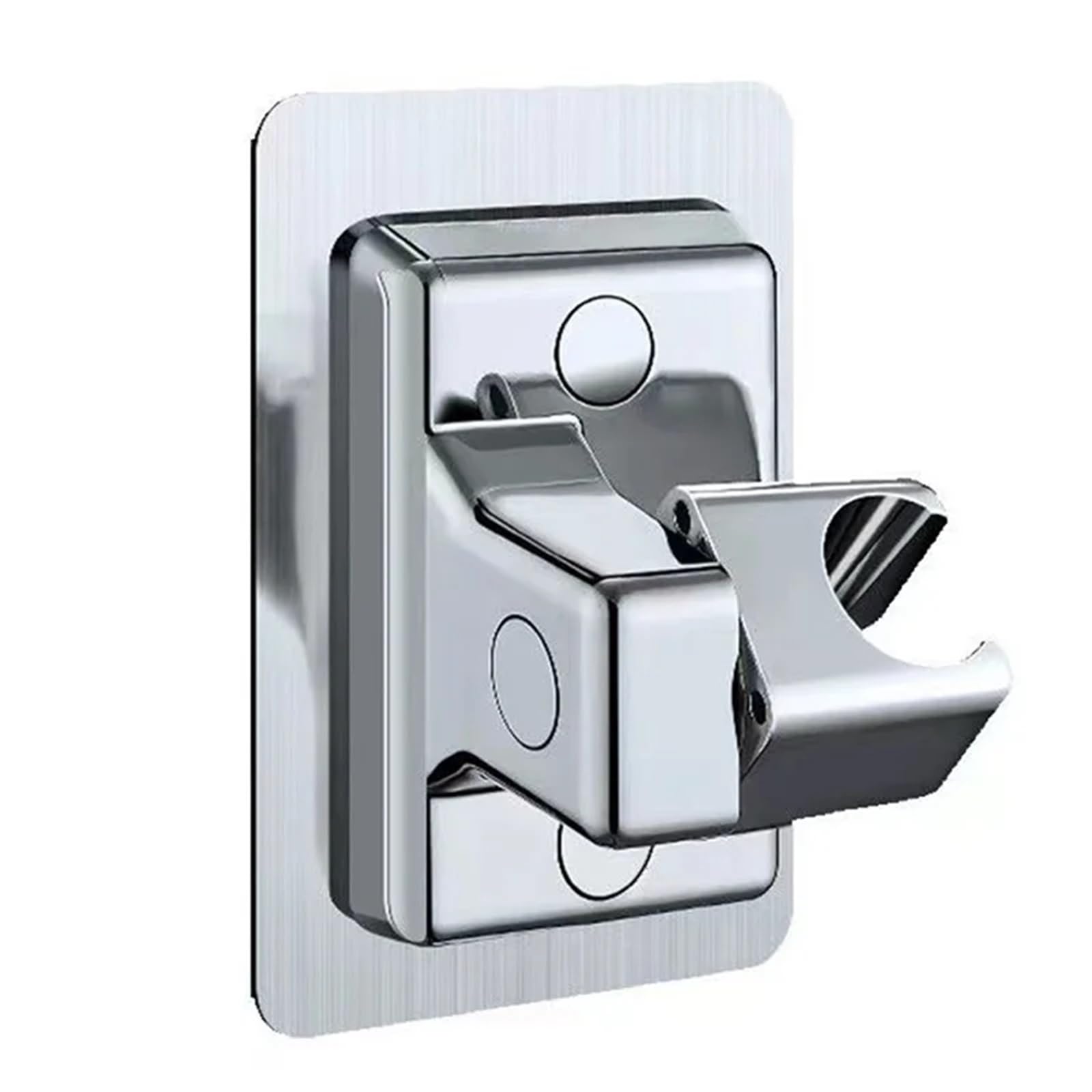 Djskldf Sliver Shower Head Holder Shower Head Holder Adjustable Wall Mounted Self-Adhesive Showerhead Handheld Bracket Bathroom Accessories(Sliver)
