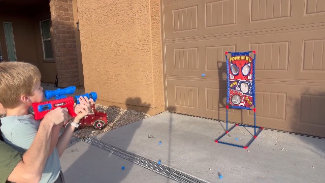 Arkyomi Tiro Al Bersaglio Per Bambini Con Pistola E 6 Freccette In Schiuma – Gioco Interattivo Con Bersaglio Mobile E Telecomando