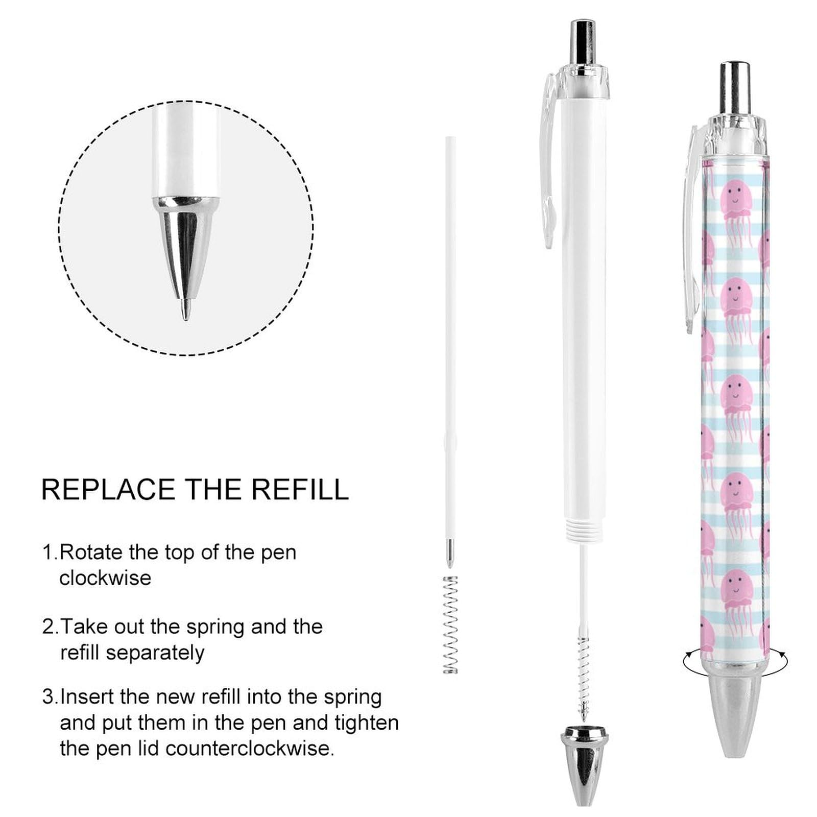 Stylo Bille Rétractable Postscript - Pointe Fine 0,7 Mm - Noir - Achat