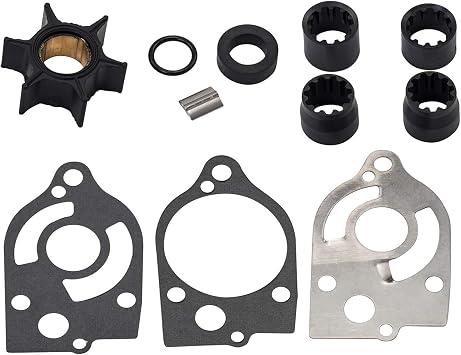 MARKGOO Water Pump Impeller Repair Kit 47-89983Q1 Compatible with Mercury and Mariner Outboard 30 35 40 45 50 60 65 70 HP Boat Motor Engine Parts Jet Drive Replaces Sierra 18-3207 89983T2 89983T1