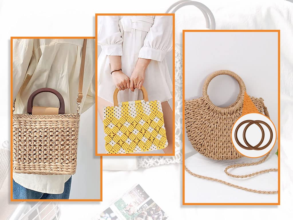 GARIOUANS 2x Metall Taschengriffe - DIY Henkel Für Handtaschen, Strandtaschen & Geldbörsen