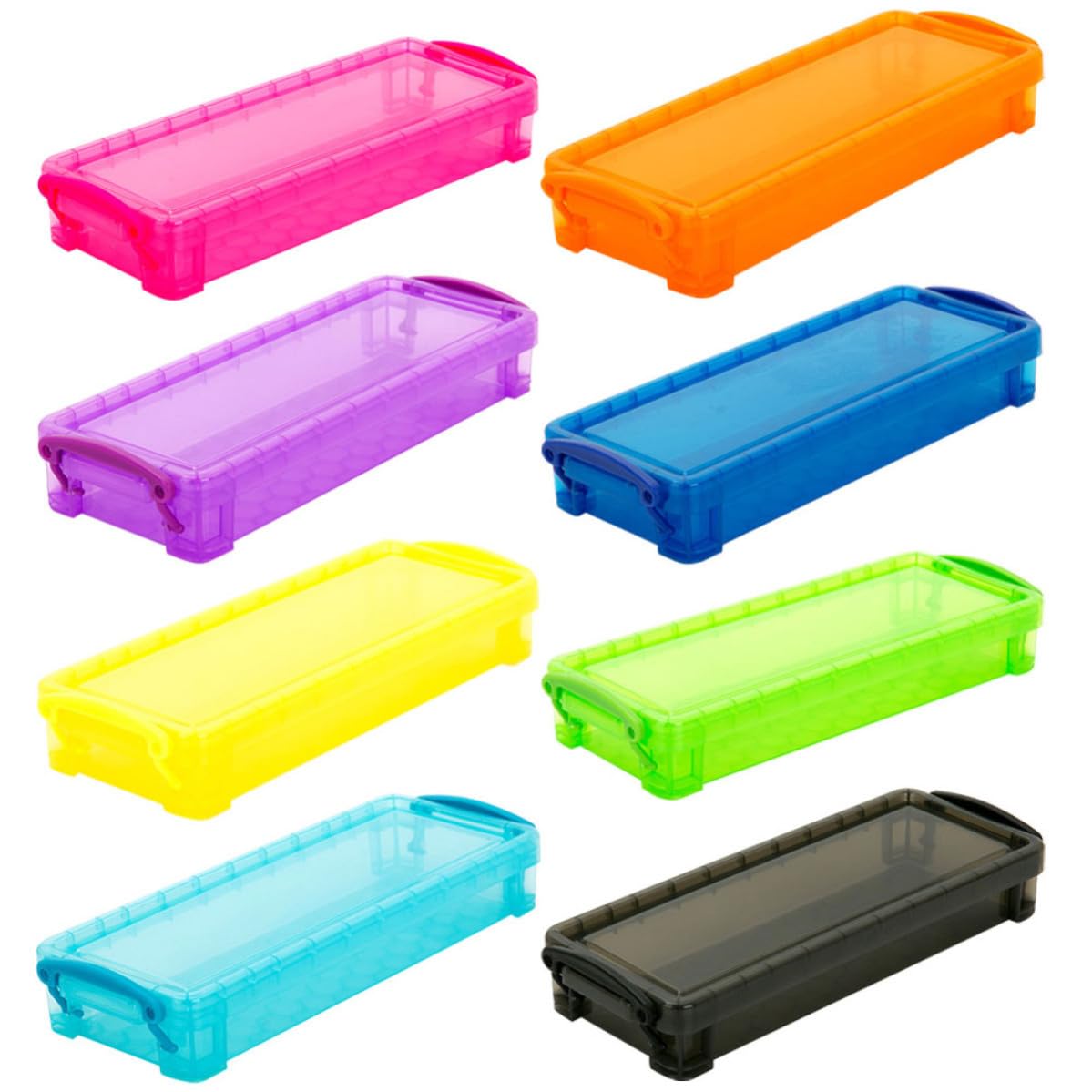 iplusmile Estuche para Guardar Bolígrafos de Plástico, 8 Piezas, Colorido