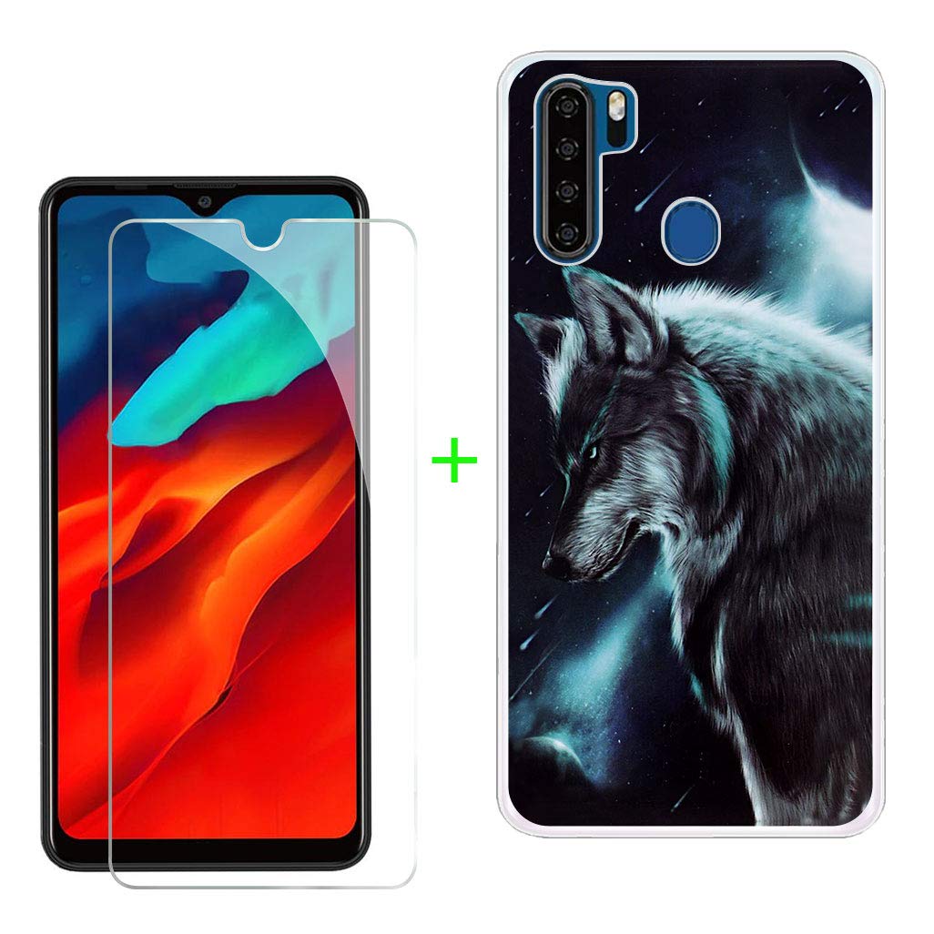 Custodia Cover + Pellicola Protettiva Vetro Temperato per Blackview A80