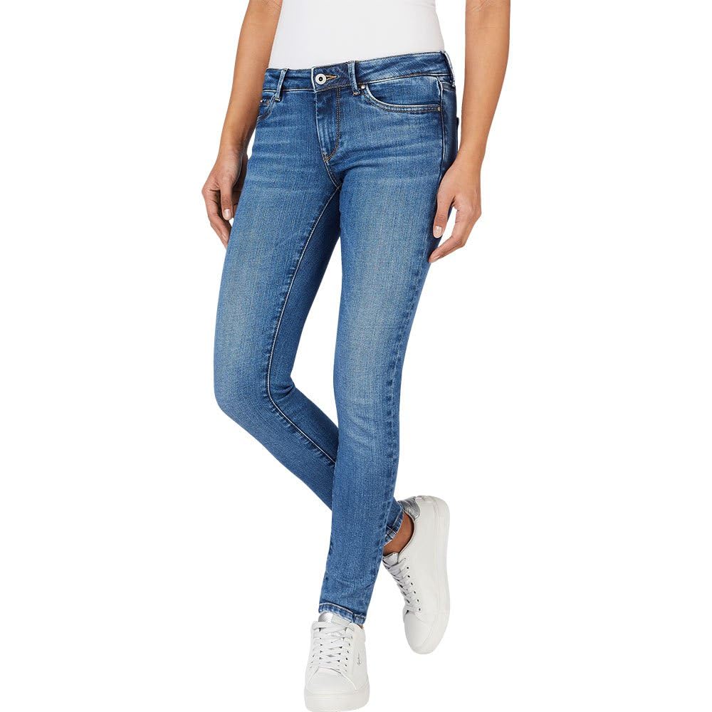 Pepe Jeans Women's Skinny Jeans Lw Blue (Denim-XW6) 30W/30L