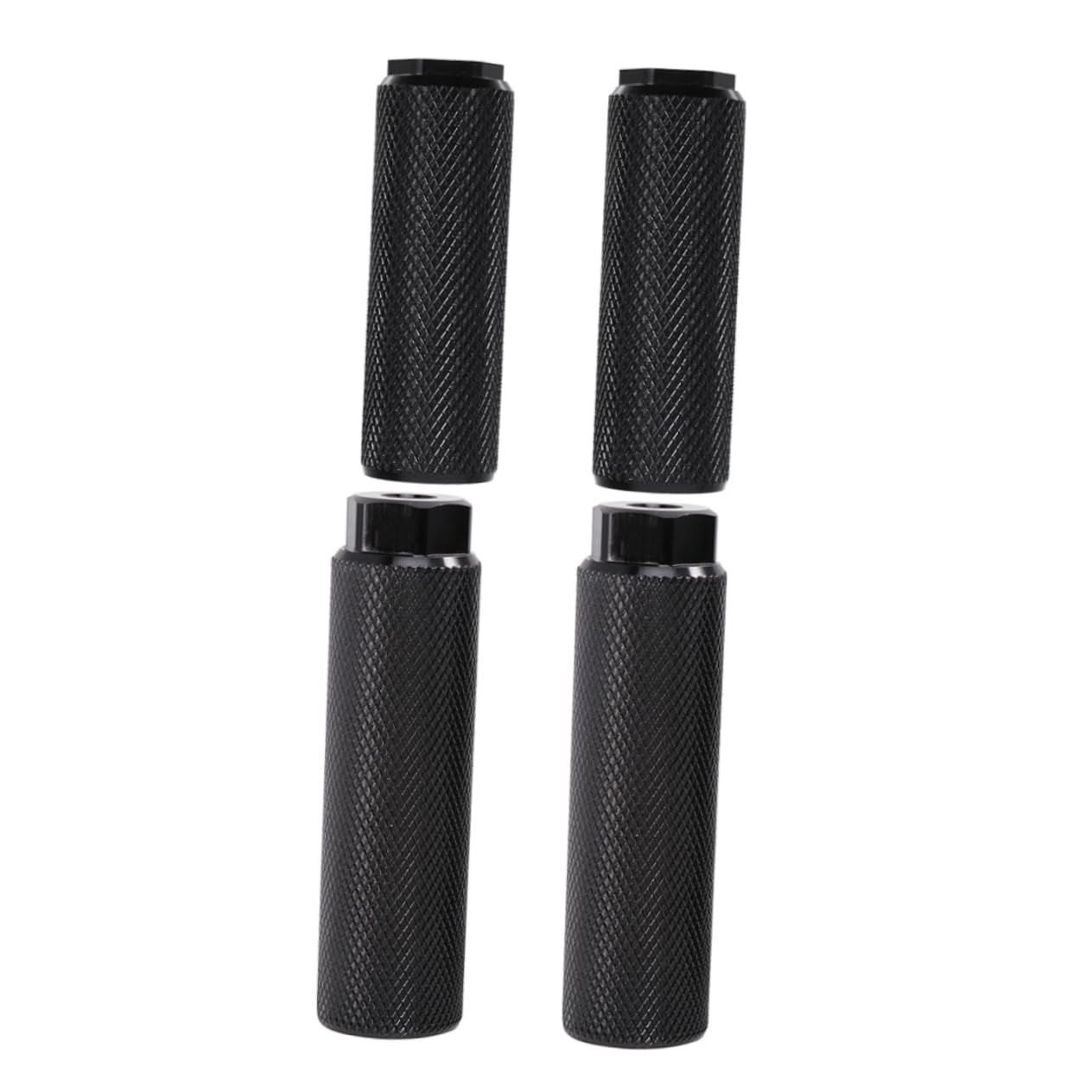 BESPORTBLE Aluminum Alloy Bike Rear Foot Pegs 4pcs E-Bike Rear Pedals Sturdy Detachable Cycling Accessories