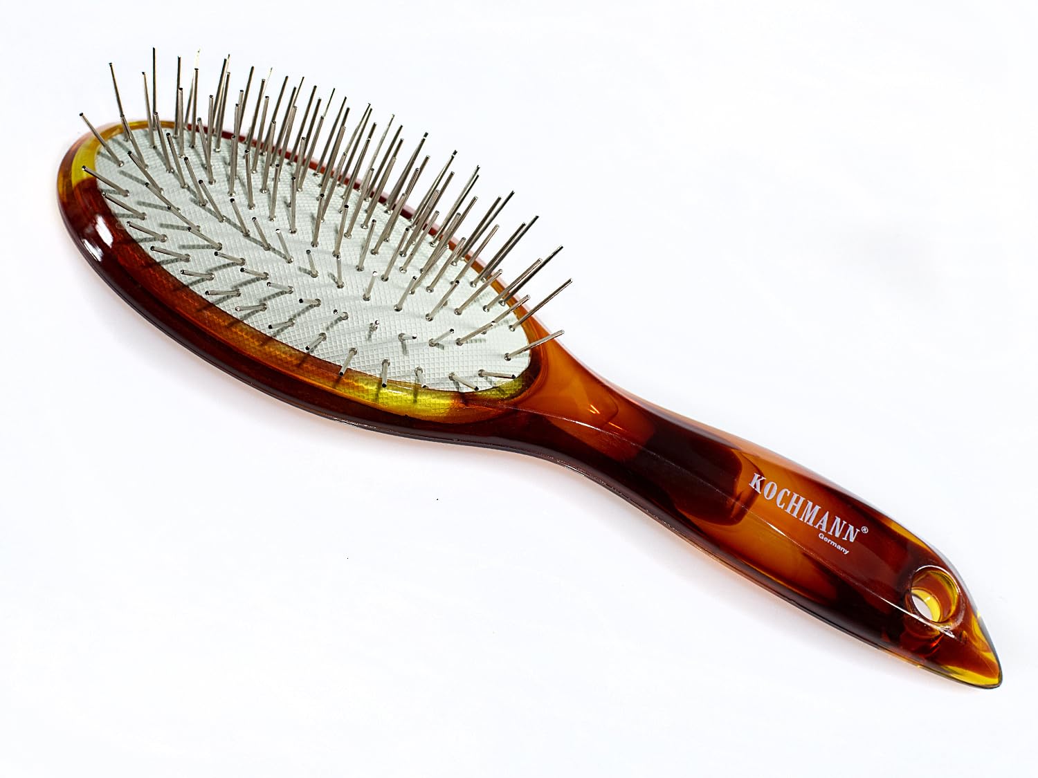 Kochmann 144 STK Haarbürste ohne Ziepen für Damen, Herren und Kinder – Entwirrbürste für Locken und lange Haare, sanfte Pflege für geschmeidiges Haar (Braun-Gelb-ohne-Ziepen)