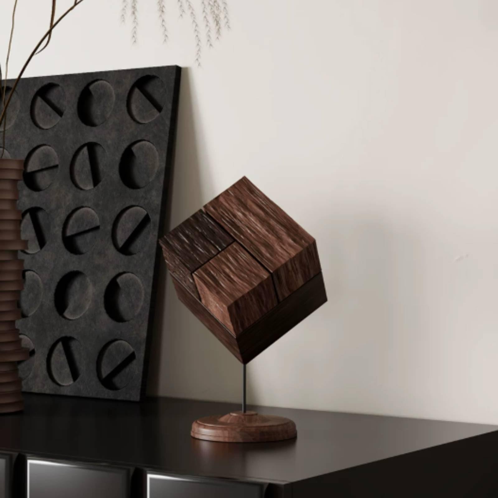 Escultura Geométrica Compacta