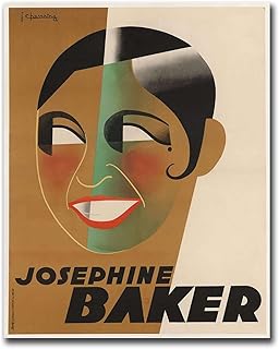 TGRNFHKPYY Poster Wall Art Print Josephine Baker Theater Poster Modern Art Decoration for Living Room Bedroom and Office 8x12inch