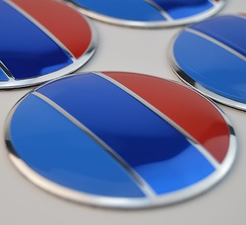 Miniatura 9 de 4X 2.224 in  2.24 pulgadas bandera alemana cubo centro emblema para buje central tapa Porsche Mercedes Audi BMW VW Golf Opel Deutsch-Ness