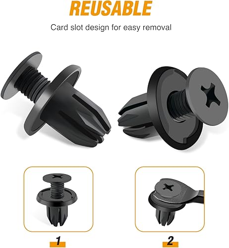 Miniatura 5 de GOOACC Clip de sujeción de retención interior y exterior, clip de moldeo basculante con sellador para Mini Cooper 51-71-7-127-742 07-13-1-480-419