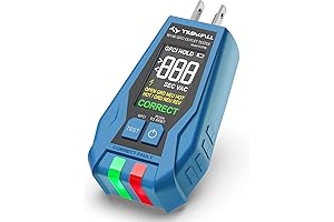 Tilswall W140 GFCI Outlet Tester Plug with Color LCD Display
