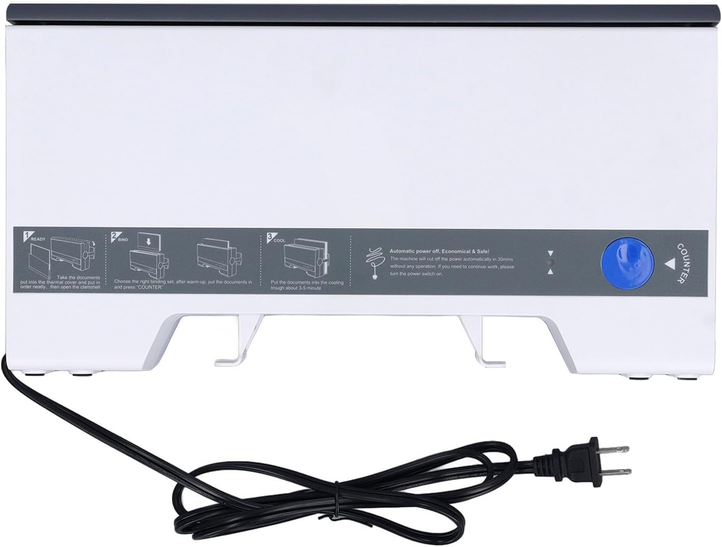 Rilegatrice, Macchina Rilegatrice A Caldo A4, Piccola Macchina Incollatrice Automatica Per Uso Domestico, Macchina Rilegatrice A Caldo Da 280 Fogli Per Casa, Ufficio, Piccole Imprese.(Green)