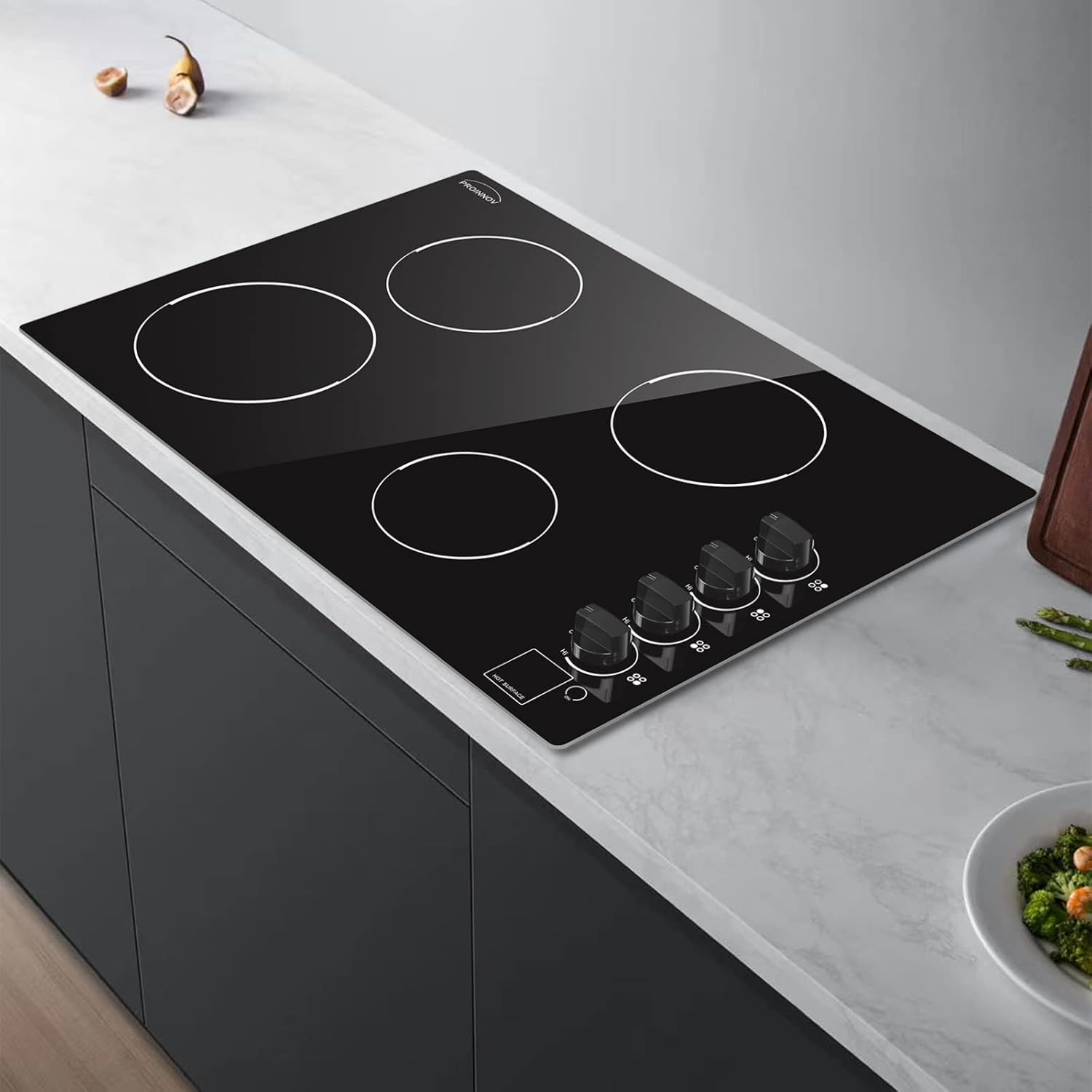 30 Inch Electric Cooktop with 4 Burners and Knob Control in Nepal at NPR 102547, Rating 3.9