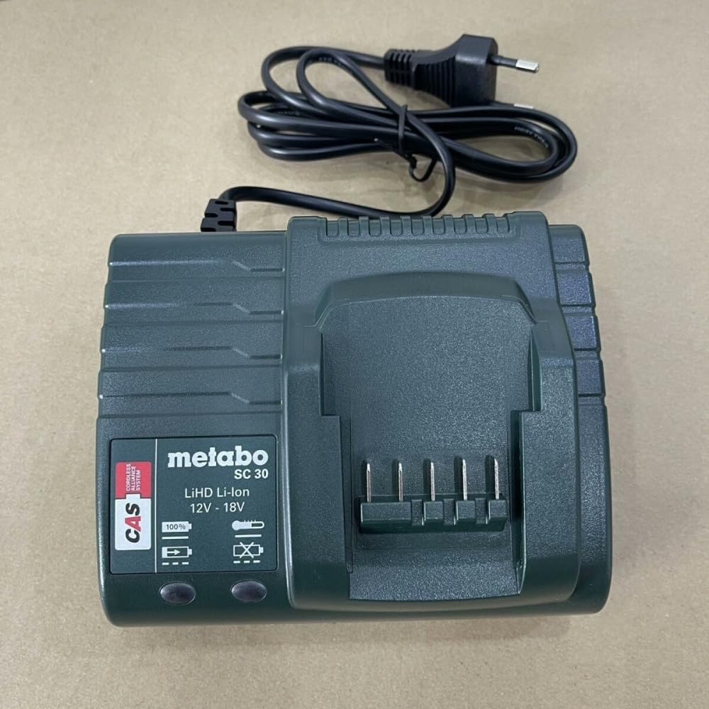 Cargador de batería de litio Metabo SC30 de 12 V-18 V, accesorios para herramientas eléctricas